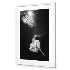 Ballet Submersed II -WALL ART DESGIN SALE ballet submersed ii acrylic glass with border white frame 45x30cm 659534