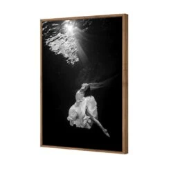 Ballet Submersed II -WALL ART DESGIN SALE ballet submersed ii canvas natural floating frame 45x30cm 691010