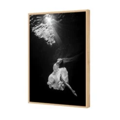 Ballet Submersed II -WALL ART DESGIN SALE ballet submersed ii canvas oak floating frame 45x30cm 517142