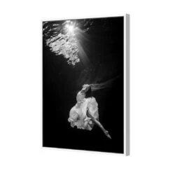 Ballet Submersed II -WALL ART DESGIN SALE ballet submersed ii canvas white floating frame 45x30cm 171565