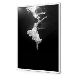 Ballet Submersed III -WALL ART DESGIN SALE ballet submersed iii acrylic glass no border white frame 45x30cm 372346
