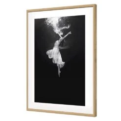 Ballet Submersed III -WALL ART DESGIN SALE ballet submersed iii acrylic glass with border oak frame 45x30cm 689896