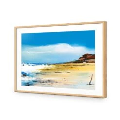 Bar Beach South 12 Bar Beach South -WALL ART DESGIN SALE bar beach south acrylic glass with border oak frame 45x30cm 654038