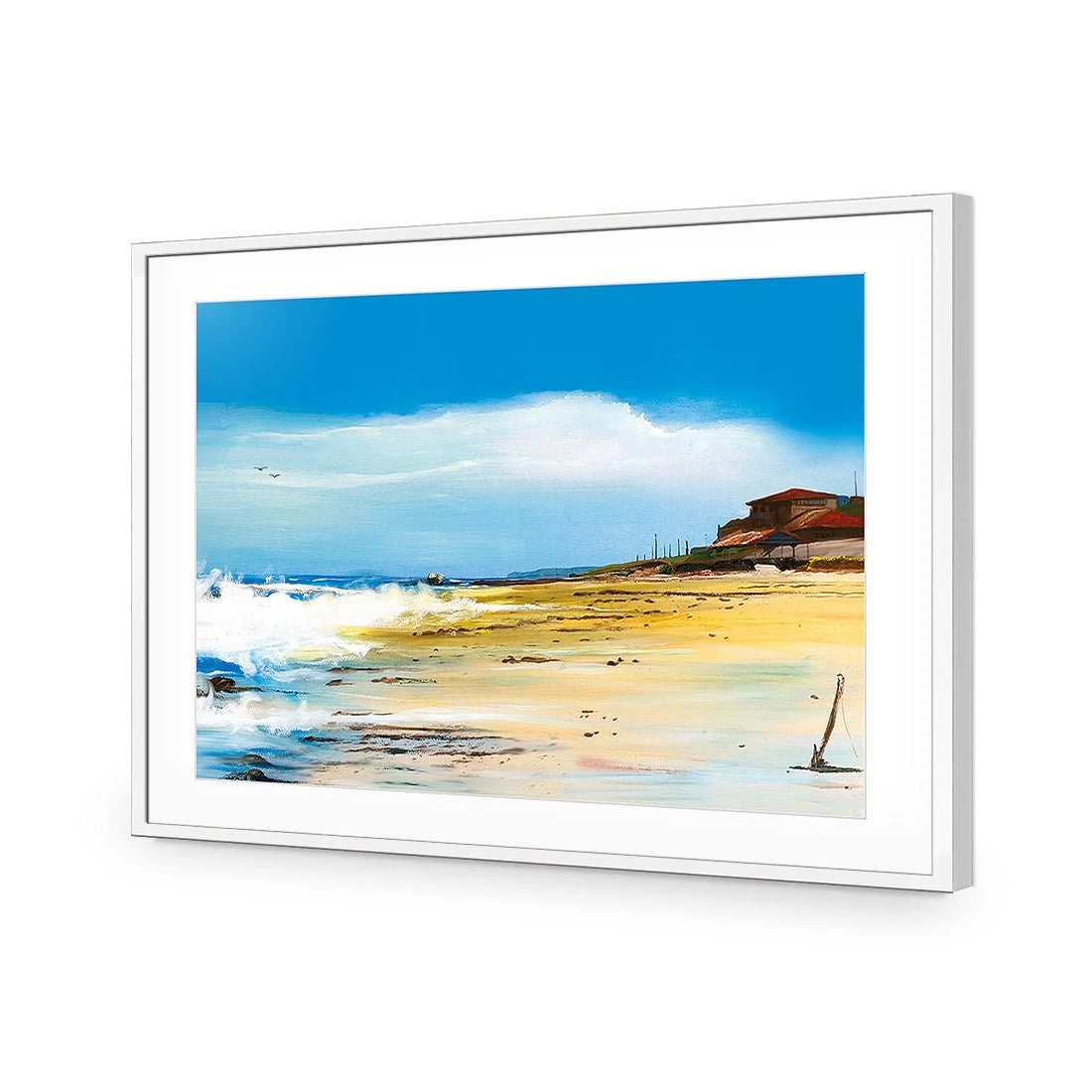 Bar Beach South Bar Beach South -WALL ART DESGIN SALE bar beach south acrylic glass with border white frame 45x30cm 138509