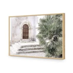 Barcelona Facade -WALL ART DESGIN SALE barcelona facade acrylic glass no border oak frame 45x30cm 545428