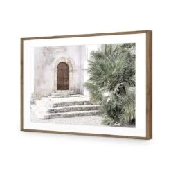 Barcelona Facade -WALL ART DESGIN SALE barcelona facade acrylic glass with border natural frame 45x30cm 660221