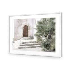 Barcelona Facade -WALL ART DESGIN SALE barcelona facade acrylic glass with border white frame 45x30cm 447089