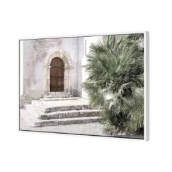 Barcelona Facade -WALL ART DESGIN SALE barcelona facade canvas white floating frame 45x30cm 124458