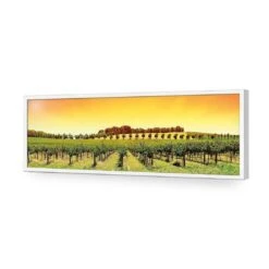 Barossa Vineyards (Long) -WALL ART DESGIN SALE barossa vineyards long acrylic glass no border white frame 90x30cm 676384