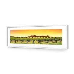 Barossa Vineyards (Long) -WALL ART DESGIN SALE barossa vineyards long acrylic glass with border white frame 90x30cm 370369