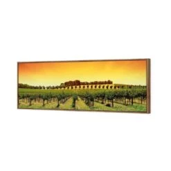 Barossa Vineyards (Long) -WALL ART DESGIN SALE barossa vineyards long canvas natural floating frame 60x20cm 684770