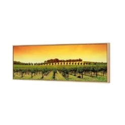 Barossa Vineyards (Long) -WALL ART DESGIN SALE barossa vineyards long canvas oak floating frame 60x20cm 342393