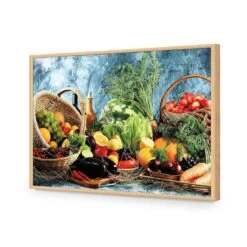 Basket Of Health -WALL ART DESGIN SALE basket of health acrylic glass no border oak frame 45x30cm 780527