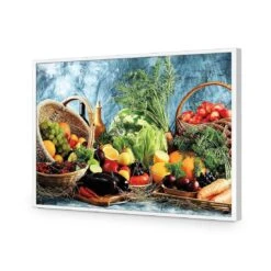Basket Of Health -WALL ART DESGIN SALE basket of health acrylic glass no border white frame 45x30cm 406201