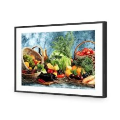 Basket Of Health -WALL ART DESGIN SALE basket of health acrylic glass with border black frame 45x30cm 505799
