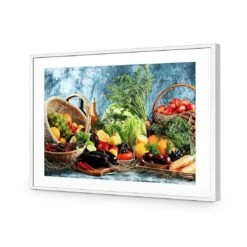 Basket Of Health -WALL ART DESGIN SALE basket of health acrylic glass with border white frame 45x30cm 339433