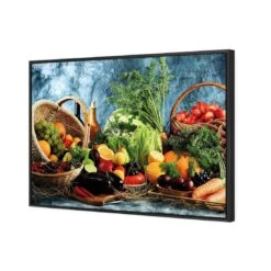 Basket Of Health -WALL ART DESGIN SALE basket of health canvas black floating frame 45x30cm 497872