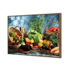 Basket Of Health -WALL ART DESGIN SALE basket of health canvas natural floating frame 45x30cm 967520