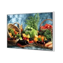 Basket Of Health -WALL ART DESGIN SALE basket of health canvas white floating frame 45x30cm 243822