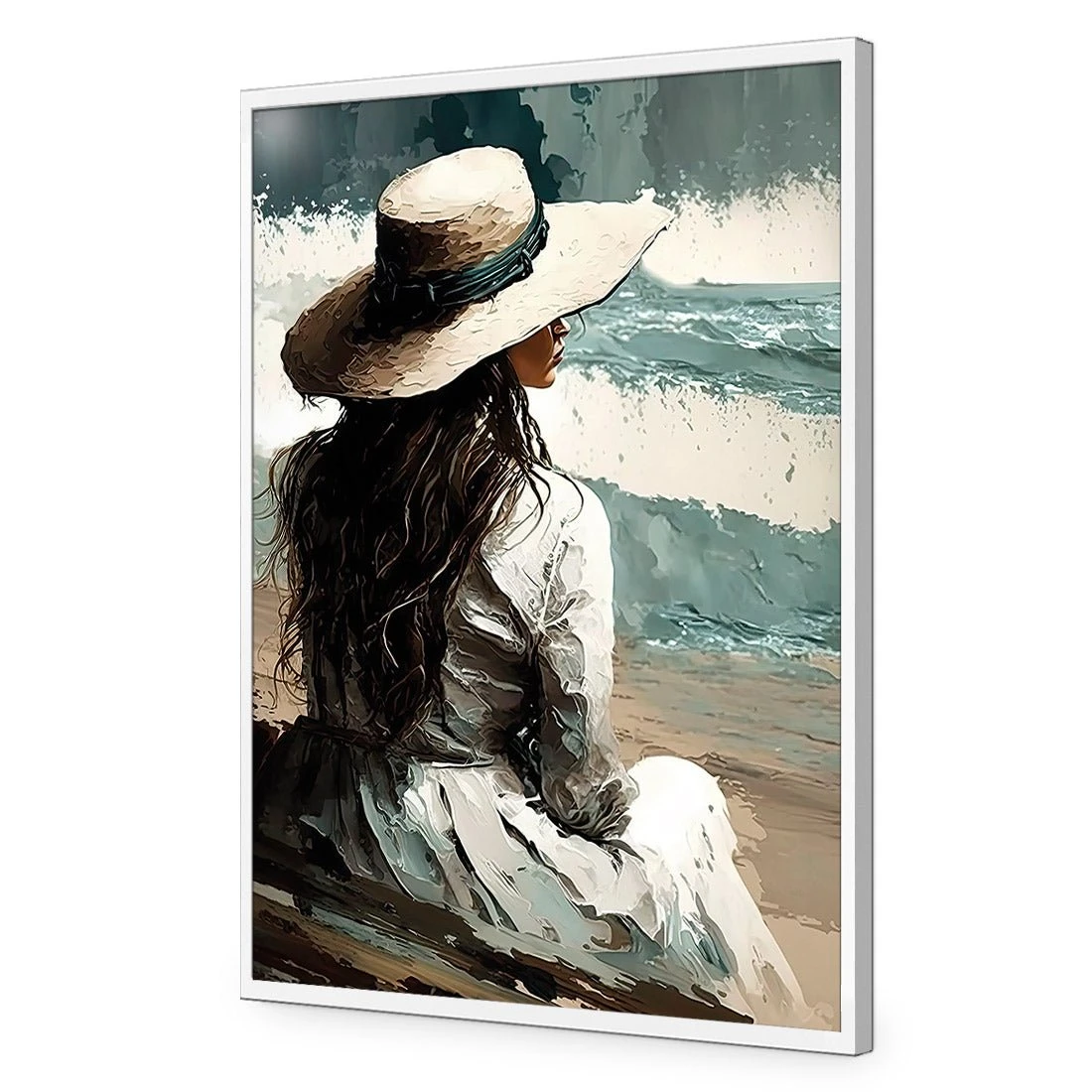 Beach Beauty Beach Beauty -WALL ART DESGIN SALE beach beauty acrylic glass no border white frame 45x30cm 164312