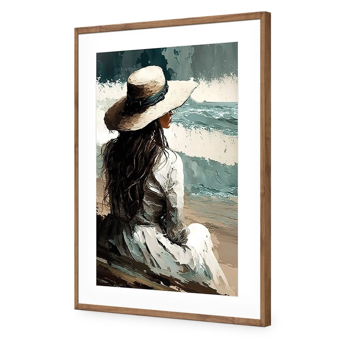 Beach Beauty Beach Beauty -WALL ART DESGIN SALE beach beauty acrylic glass with border natural frame 45x30cm 991414