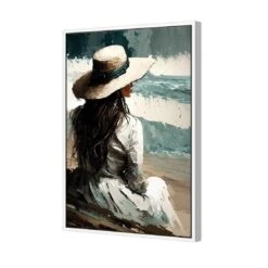 Beach Beauty 5 Beach Beauty -WALL ART DESGIN SALE beach beauty canvas white floating frame 45x30cm 391995