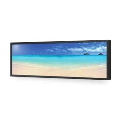 Beach Dream (Long) 15 Beach Dream (Long) -WALL ART DESGIN SALE beach dream long acrylic glass no border black frame 90x30cm 443003
