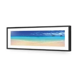 Beach Dream (Long) 10 Beach Dream (Long) -WALL ART DESGIN SALE beach dream long acrylic glass with border black frame 90x30cm 711790