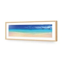 Beach Dream (Long) 12 Beach Dream (Long) -WALL ART DESGIN SALE beach dream long acrylic glass with border oak frame 90x30cm 648528