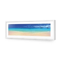 Beach Dream (Long) 11 Beach Dream (Long) -WALL ART DESGIN SALE beach dream long acrylic glass with border white frame 90x30cm 839734