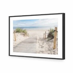 Beach Path Acrylic Print Art 4 Beach Path Acrylic Print Art -WALL ART DESGIN SALE beach path acrylic glass art with border black frame 45x30cm 520557