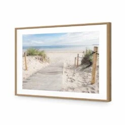 Beach Path Acrylic Print Art 7 Beach Path Acrylic Print Art -WALL ART DESGIN SALE beach path acrylic glass art with border oak frame 45x30cm 759930