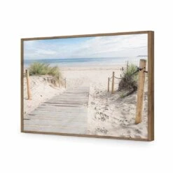 Beach Path Acrylic Print Art 11 Beach Path Acrylic Print Art -WALL ART DESGIN SALE beach path acrylic glass art without border natural frame 45x30cm 723348