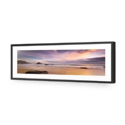 Beach Sunset (long) -WALL ART DESGIN SALE beach sunset long canvas stretched canvas 60x20cm 121789