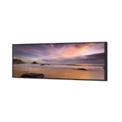 Beach Sunset (long) -WALL ART DESGIN SALE beach sunset long canvas stretched canvas 60x20cm 374514