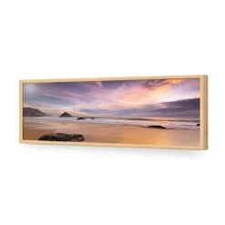 Beach Sunset (long) -WALL ART DESGIN SALE beach sunset long canvas stretched canvas 60x20cm 882703