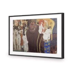 Beethoven Frieze By Gustav Klimt -WALL ART DESGIN SALE beethoven frieze by gustav klimt acrylic glass with border black frame 45x30cm 162098