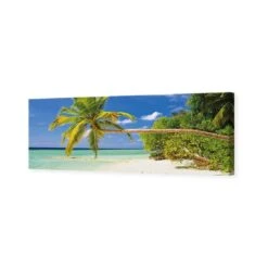 Bending Palm Tree (Long) 3 Bending Palm Tree (Long) -WALL ART DESGIN SALE bending palm tree long canvas stretched canvas 60x20cm 537999