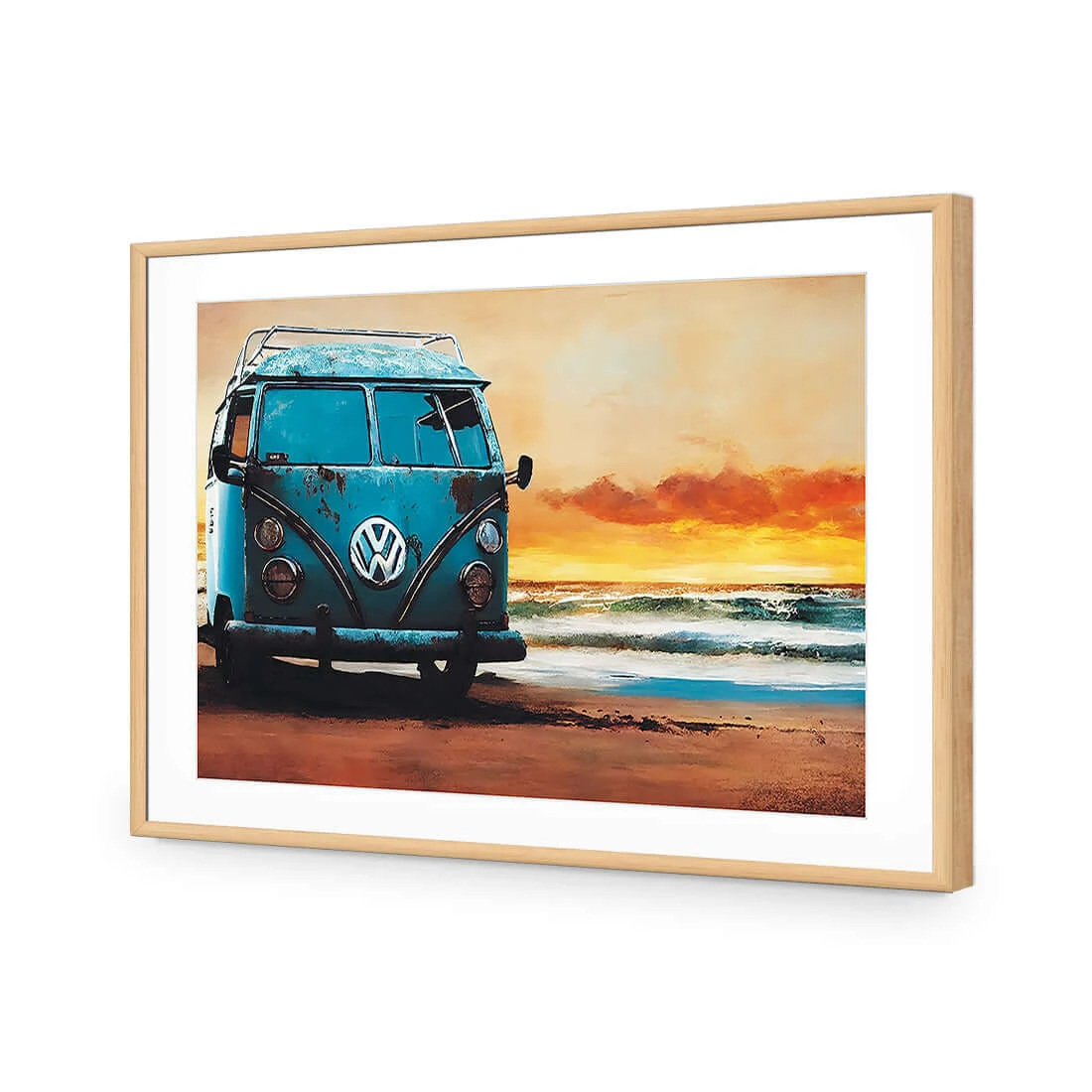 Best Park Best Park -WALL ART DESGIN SALE best park acrylic glass with border oak frame 45x30cm 598024