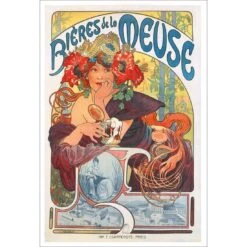 Bieres De La Meuse By Alphonse Mucha