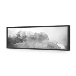Billowing, Black And White (Long) 16 Billowing, Black And White (Long) -WALL ART DESGIN SALE billowing black and white long acrylic glass no border black frame 90x30cm 354495