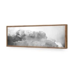 Billowing, Black And White (Long) 19 Billowing, Black And White (Long) -WALL ART DESGIN SALE billowing black and white long acrylic glass no border natural frame 90x30cm 846983