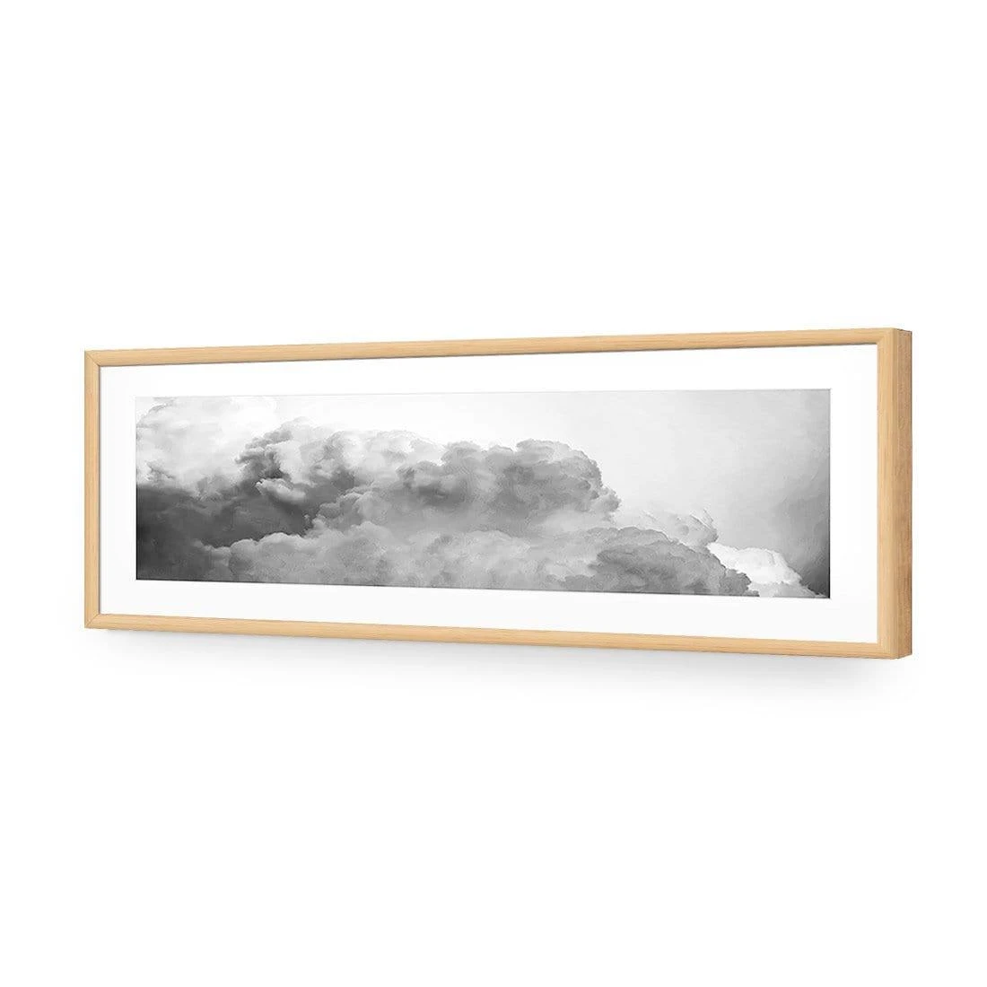 Billowing, Black and White (Long) Billowing, Black And White (Long) -WALL ART DESGIN SALE billowing black and white long acrylic glass with border oak frame 90x30cm 445313