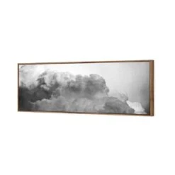 Billowing, Black And White (Long) 8 Billowing, Black And White (Long) -WALL ART DESGIN SALE billowing black and white long canvas natural floating frame 60x20cm 324633