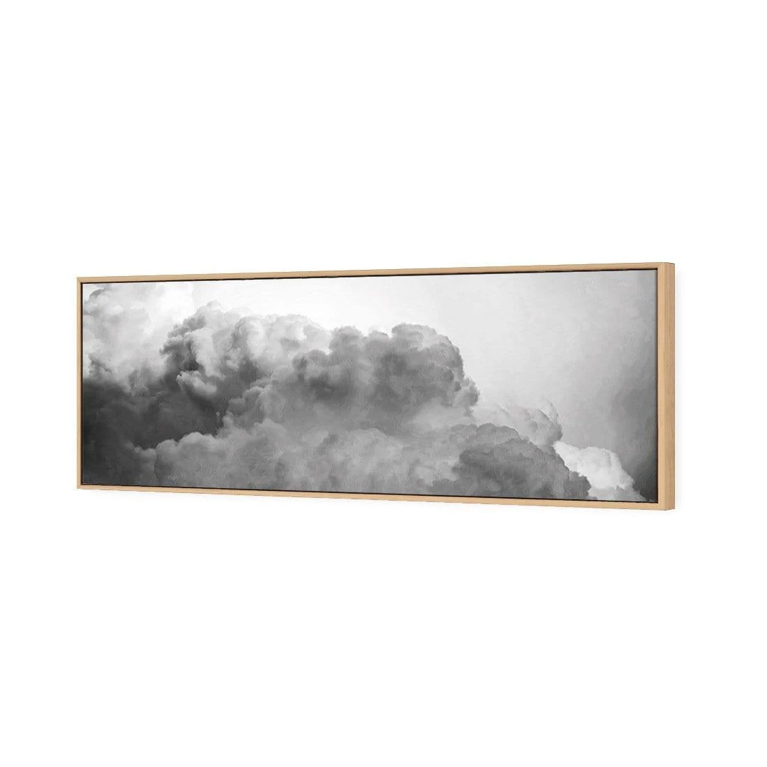 Billowing, Black and White (Long) Billowing, Black And White (Long) -WALL ART DESGIN SALE billowing black and white long canvas oak floating frame 60x20cm 733076