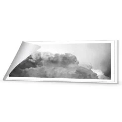 Billowing, Black And White (Long) 9 Billowing, Black And White (Long) -WALL ART DESGIN SALE billowing black and white long canvas rolled canvas 60x20cm 251015