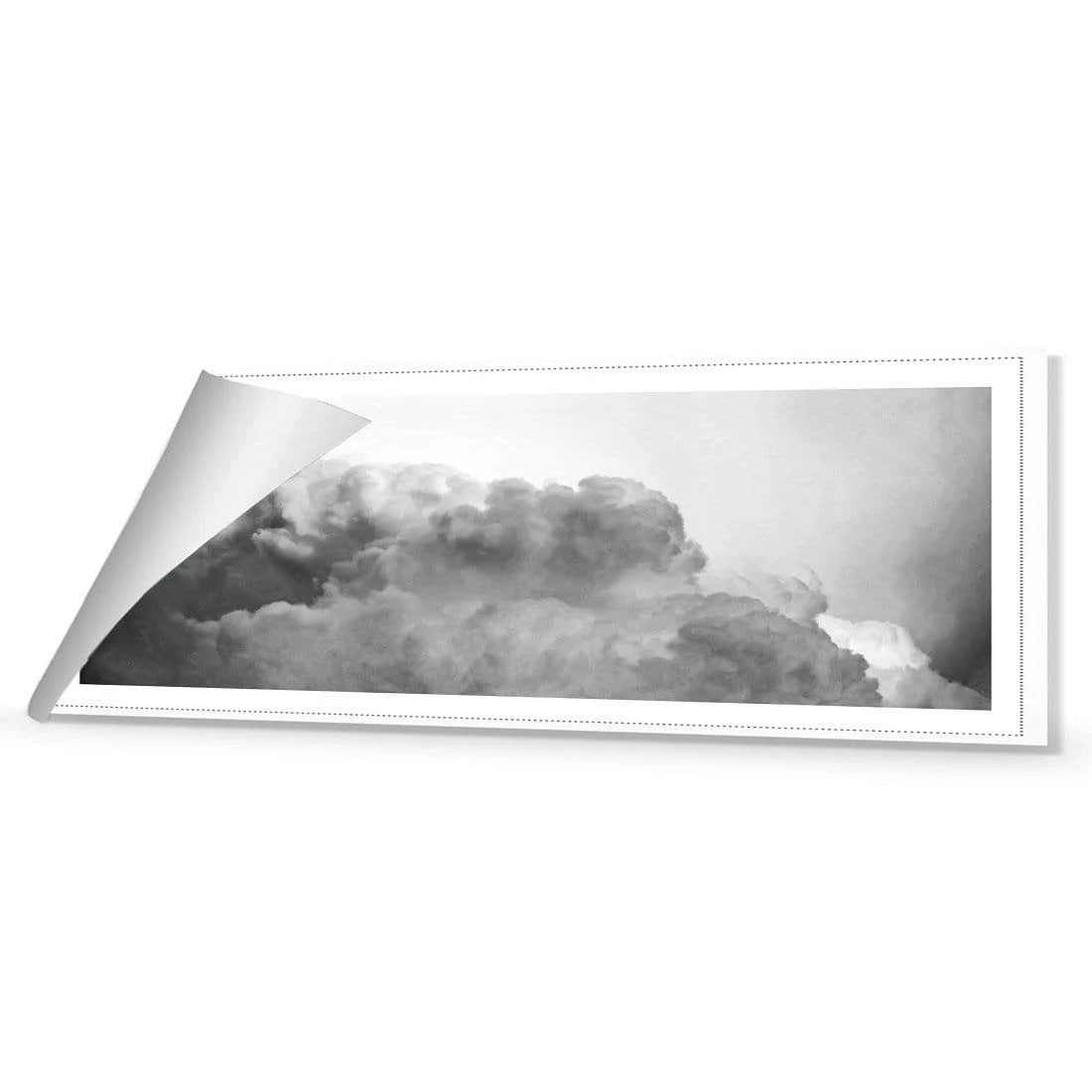 Billowing, Black and White (Long) Billowing, Black And White (Long) -WALL ART DESGIN SALE billowing black and white long canvas rolled canvas 60x20cm 251015