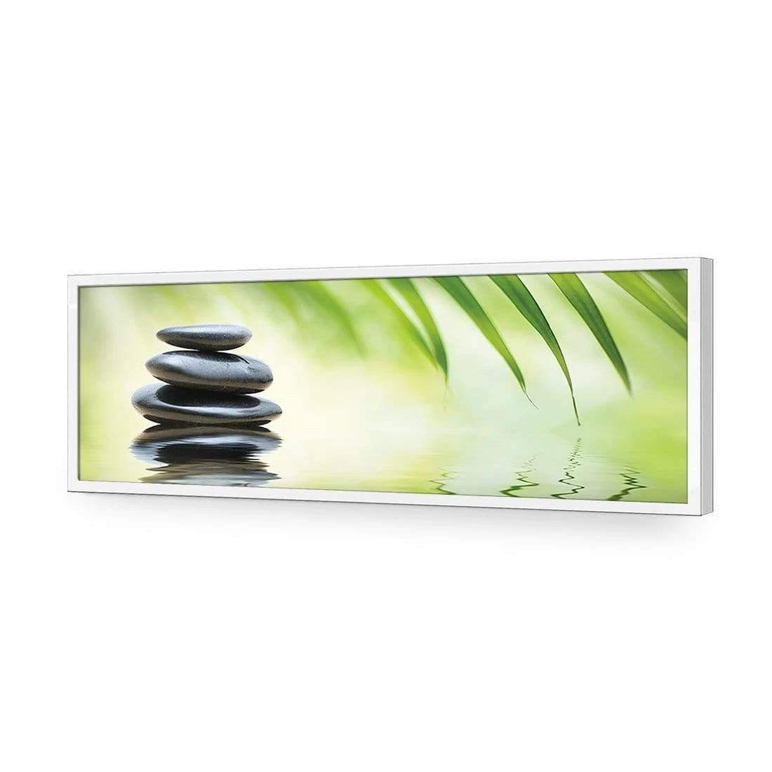Black Stone Reflection (Long) Black Stone Reflection (Long) -WALL ART DESGIN SALE black stone reflection long acrylic glass no border white frame 90x30cm 860037