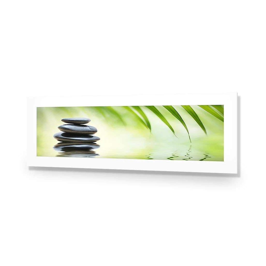 Black Stone Reflection (Long) Black Stone Reflection (Long) -WALL ART DESGIN SALE black stone reflection long acrylic glass with border no frame 90x30cm 993121
