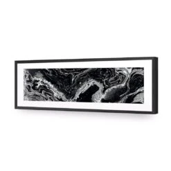 Blackstone (long) 10 Blackstone (long) -WALL ART DESGIN SALE blackstone long acrylic glass with border black frame 90x30cm 154661